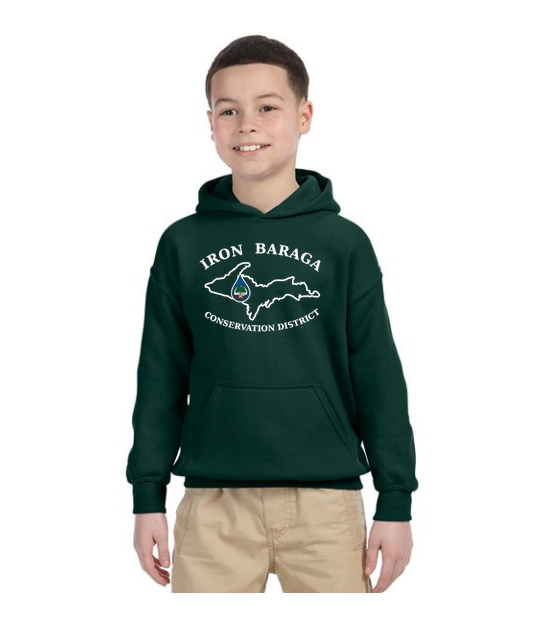 1316FGKH Forest Green Kids Hoodie