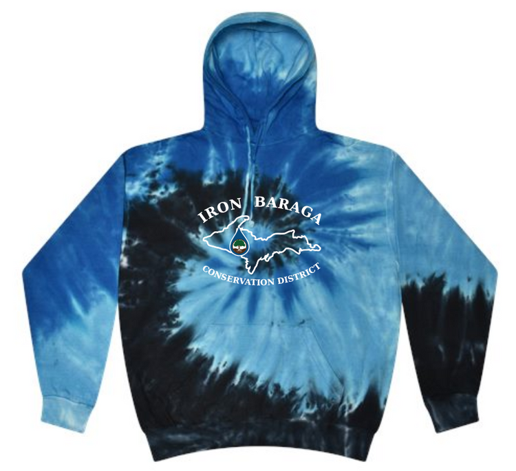 Iron Baraga Conservation District Adult Tie-Dye Hoodies