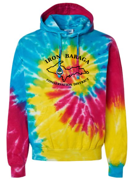 1317RH Reactive Rainbow Tie-Dye Hoodie